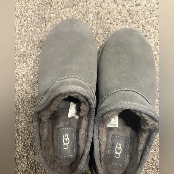 Gray Suede Slip-On Slippers - Picture 5 of 5